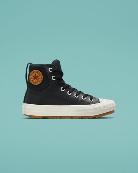 Zapatillas Altas Converse Color Cuero Chuck Taylor All Star Berkshire Boot Niña Negras | PE 0278WL